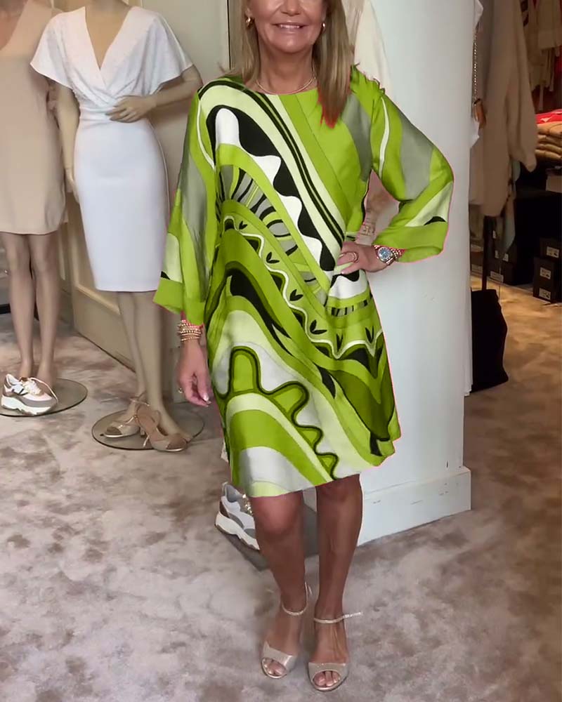 Amara | Abito Elegante con Collo Rotondo