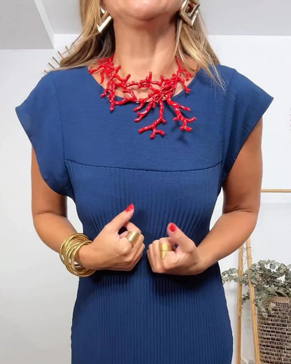 Amélie | Abito Lungo Plissettato Senza Maniche