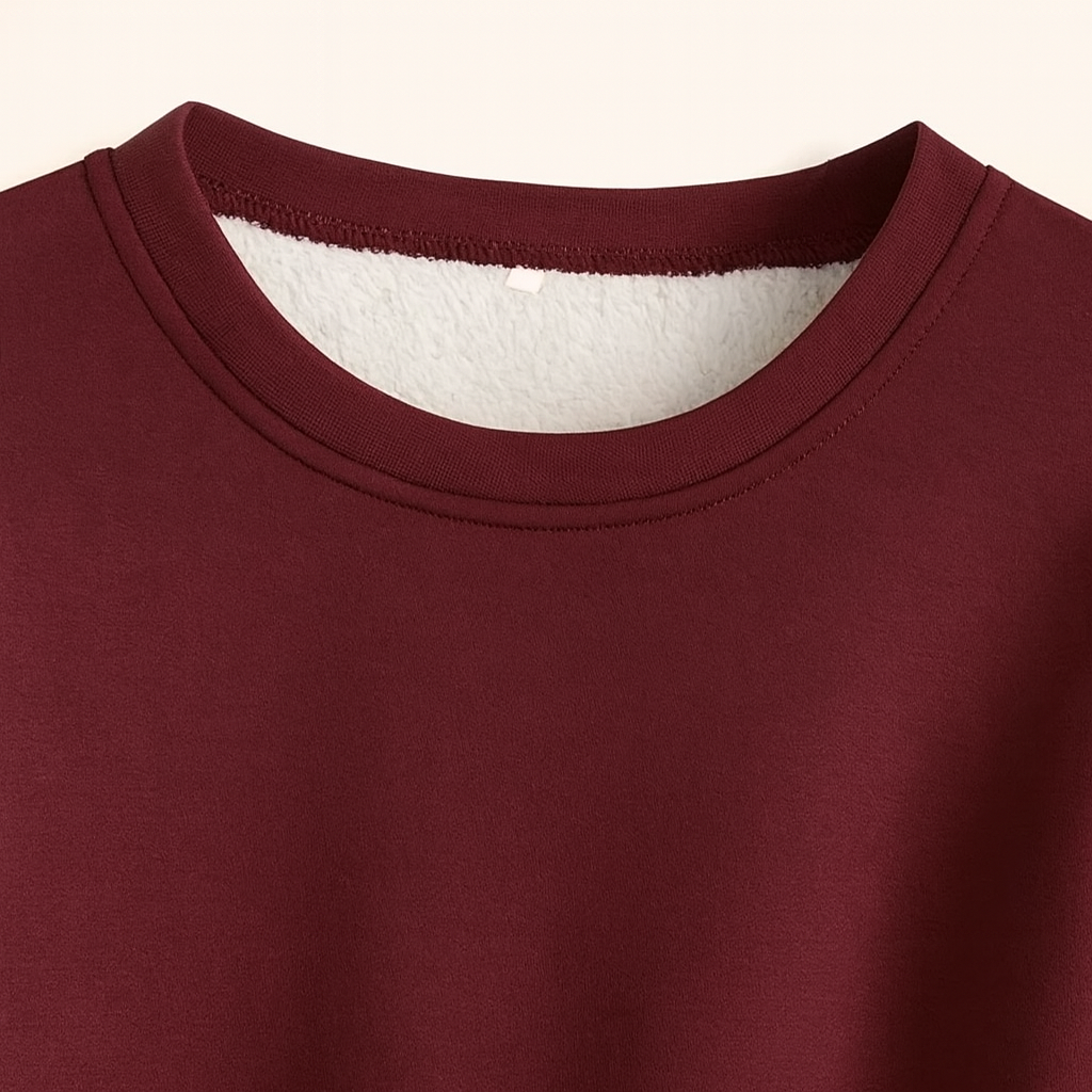 Melina | Set Invernale Comfort – Felpa Girocollo & Joggers Felpati