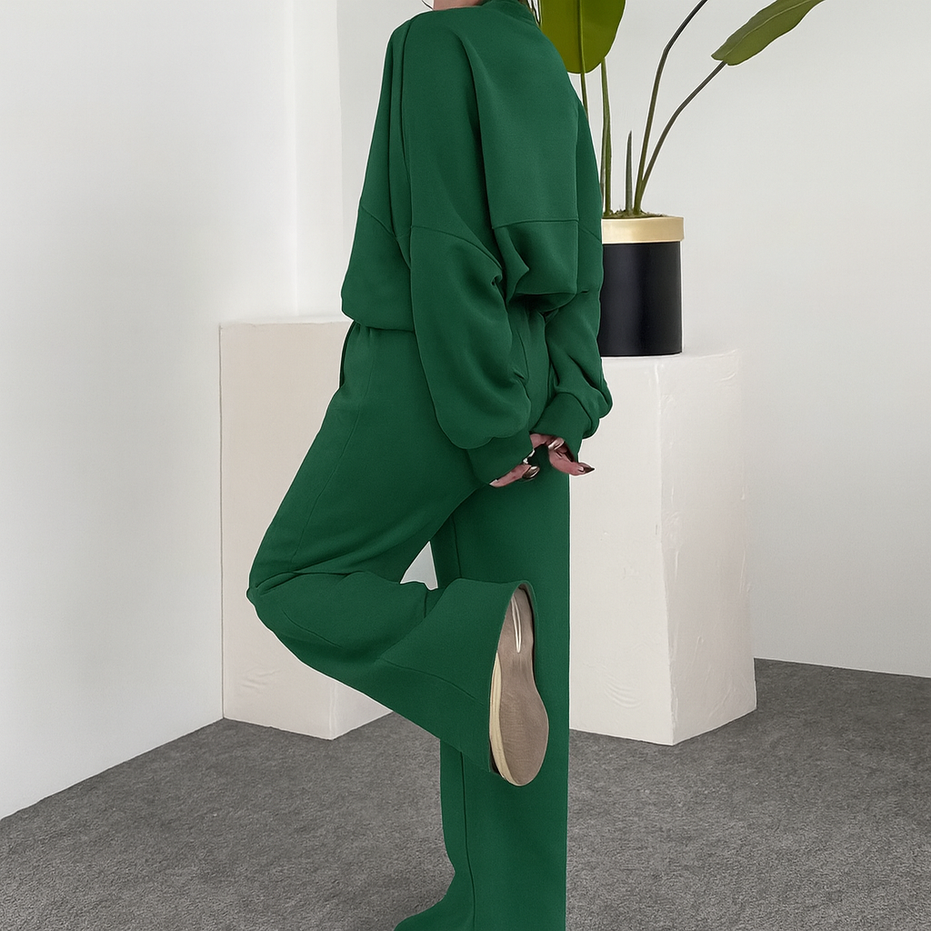 Aurora | Set Sportivo Felpato 2 Pezzi – Felpa con Zip & Pantaloni