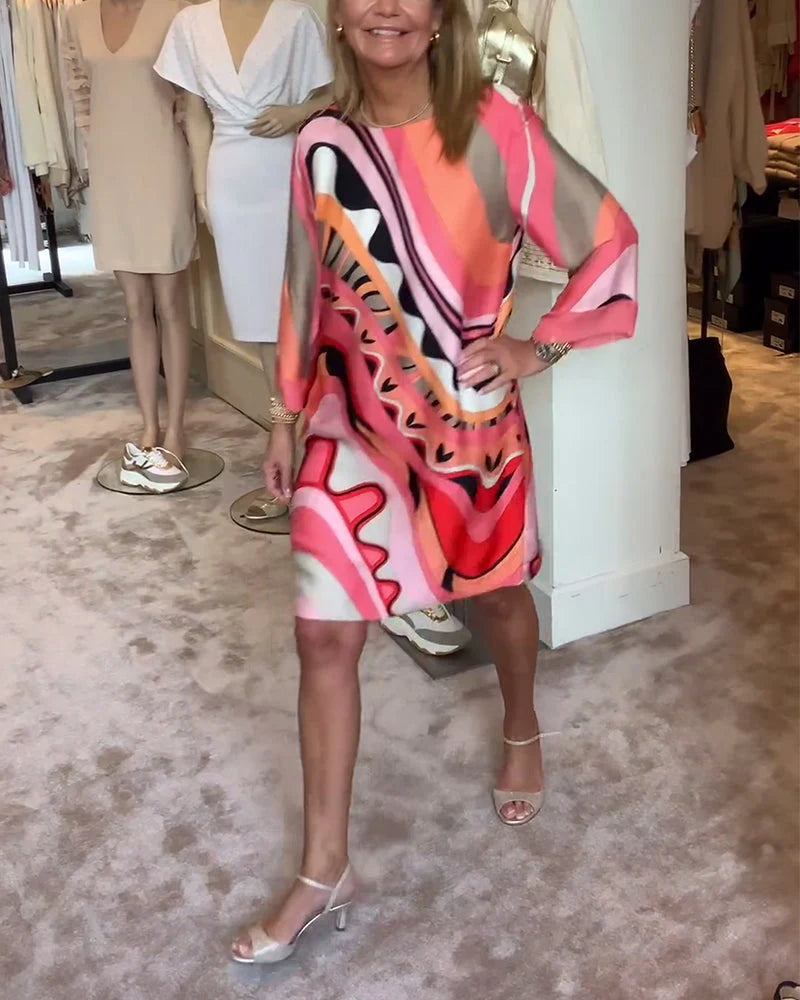 Amara | Abito Elegante con Collo Rotondo