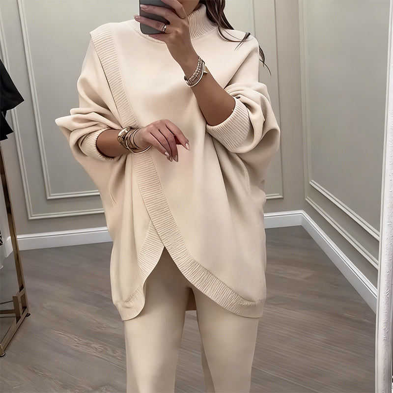 Eva | Set Cozy Donna con Pull Morbido e Pantaloni Larghi