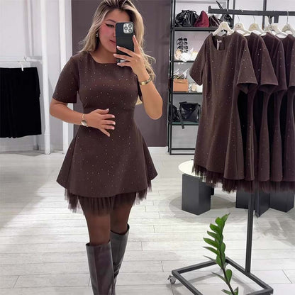 Aurora | Mini Abito Elegante con Dettagli Brillanti