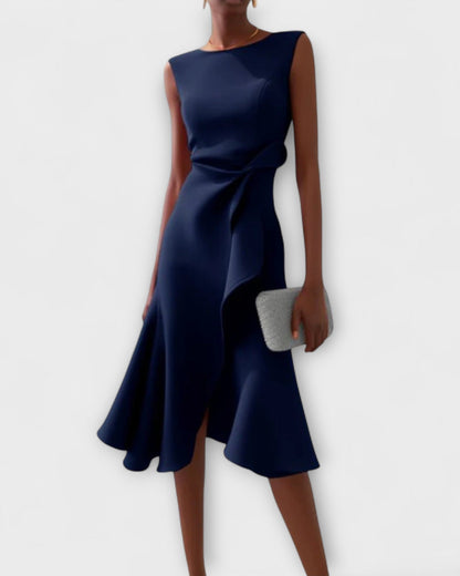 Elena - Vestito Svasato con Drappeggio