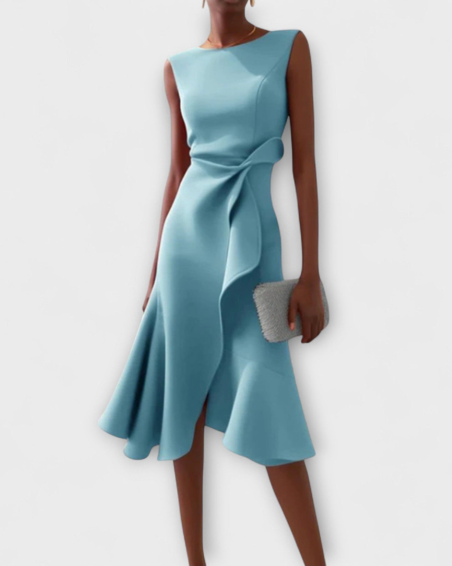 Elena - Vestito Svasato con Drappeggio